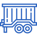 Flat-top trailer icon